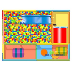 Terrain de jeux intérieure softplay imprimé numérique, nouveau modèle en option, 4x3x2.5 m - Product Image 5