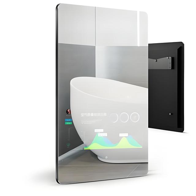 Magic Wall Mounted Fitness Digital Advertising  Mirrors Ai Fitting Touch Screen LCD Smart Mirror