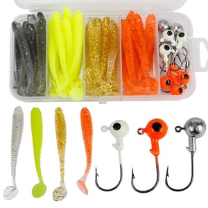 Di alta qualità 49 pz/scatola oceano barca esche da <span class=keywords><strong>pesca</strong></span> <span class=keywords><strong>mare</strong></span> <span class=keywords><strong>con</strong></span> testa di piombo gancio <span class=keywords><strong>in</strong></span> plastica morbida <span class=keywords><strong>pesca</strong></span> attrezzatura Set Kit - Product Image 2