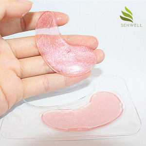 Private Label Aloe Vera Calmante Vitamina C Clareamento Colágeno Hidrogel Eye Brightener Patch Mask - Product Image 3