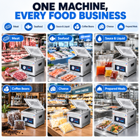 Mesin Vacuum Sealer Tipe Chamber 26cm Bersertifikasi CE dengan Pengontrol Digital dan Kemasan Film untuk Penggunaan Komersial