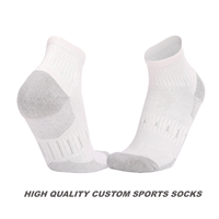 Chaussettes de sport pour hommes de haute qualité, personnalisées avec logo OEM, chaussettes athlétiques professionnelles, séchage rapide, respirantes, avec coussinets en tissu éponge