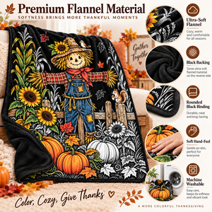 Custom Thanksgiving DIY Coloring <b>Blanket</b> Kids Art Washable Soft Flannel <b>Fleece</b> <b>Blanket</b> Throw for Family Gift Toy - Product Image 5