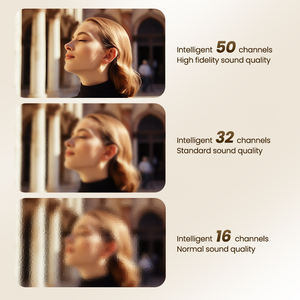 Alat bantu dengar RIC Mini isi ulang terlaris dengan 50 saluran pemrograman mandiri sensor untuk mengurangi tuli - Product Image 3