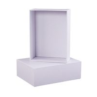 Boîte cadeau en carton rigide blanc avec logo personnalisé imprimé, finition mate, pour cadre photo, avec couvercle et base, vente en gros
