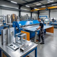 Máquina Plegadora Hidráulica CNC Profesional de Aleación de Aluminio y Acero al Carbono, Función Automática Moderna para Fabricación de Chapa Metálica