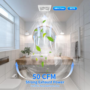 ETL Ventilateur d'extraction de salle de bain de plafond silencieux à faible bruit avec ventilateur domestique de Ventilation 50/80/110/130 CFM - Product Image 4