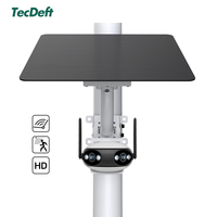 Chargeur solaire MPPT TecDeft avec sortie DC5V, 20W, batterie au lithium 30Ah, étanche IP65, inclus, surveillance de sécurité WiFi 4G en extérieur
