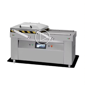 Machine de mise sous vide automatique à double chambre électrique DZ-700/2SB, haute précision, type plat, pour viande, poisson, poulet, fruits, usage industriel - Product Image 1