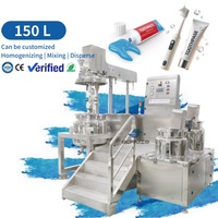 Ligne de production de crème cosmétique et de dentifrice, mélangeur émulsifiant sous vide, machine de fabrication de dentifrice