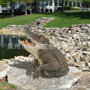 Adorno de Cabeza de Tiburón Simulada, Resinas Sintéticas Pintadas, Decoración de Jardín para Exteriores, Figura de Animal Independiente - Product Image 2