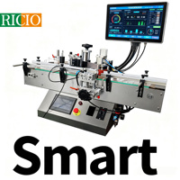 Étiqueteuse de table verticale entièrement automatique pour bocaux, bouteilles et canettes, avec positionnement automatique des étiquettes