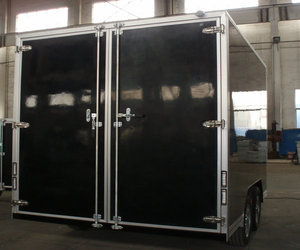 รถพ่วงบรรทุกสินค้าแบบมีประตูบานเลื่อน รุ่น <span class=keywords><strong>BLV</strong></span> ขนาด 12x6x7 นิ้ว รับน้ำหนักได้ 1500 กิโลกรัม สีขาวและดำ ผลิตในประเทศจีน - Product Image 3