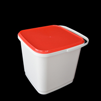 Vente d'usine personnalisable 1l/2l/3l/4l/5l/6l/7l/8l/9l/10l/15l/20l seau en plastique de haute qualité pour usage industriel