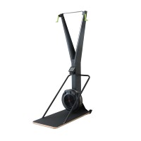 Reyk Reyk09 Machine de ski aérien électrique, équipement de gym à domicile, écran LCD, moniteur de fréquence cardiaque sans fil, aluminium, unisexe, non pliable