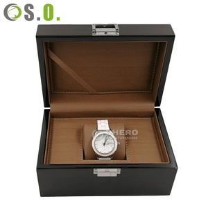 Caja de Reloj de Madera de Lujo con Impresión Personalizada de Shero Factory, Caja de Regalo de Madera de Lujo con Logotipo Personalizado, Caja de Almacenamiento para Relojes - Product Image 1