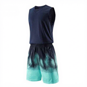 Nouvel uniforme de basket-ball de style sportswear pour hommes avec logo imprimé, ensemble d'uniformes de basket-ball sans manches pour équipe sportive, conception OEM - Product Image 1