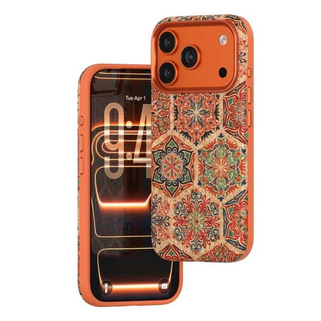 Fashion Retro Flower PU Leather Magnetic Mobile Phone Cases for iPhone 18 17 Pro Max Wireless Charging Protective Back Cover