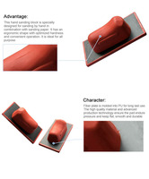 Kit de Bloques de Lijado Manual EVERTOOL, Lijadora Manual con Gancho y Bucle, Piedra de Fricción, Ladrillos de Fricción Acanalados, Herramienta Manual Abrasiva para Pulido