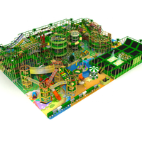Parc d'attractions intérieur de style forêt haut de gamme, vente directe d'usine, avec grands toboggans en fibre de verre à vendre