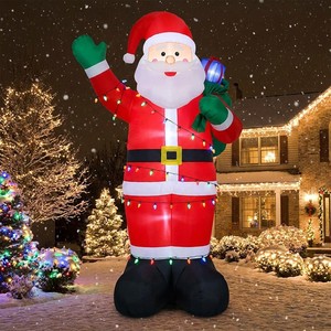 Décorations de Noël gonflables pour l'extérieur, Père Noël, décorations de jardin pour la saison des fêtes - Product Image 2