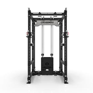 Entraîneur de câble multifonctionnel <span class=keywords><strong>CrossMax</strong></span> Pro-Power Squat Rack + Pulldown haut/bas-Système de gymnastique domestique et commercial ultime - Product Image 4