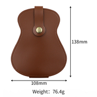 Sac de rangement pour médiators de guitare grande capacité, vente en gros d'usine, prêt à expédier, pochette universelle de haute qualité pour médiators, étui de voyage pour médiators