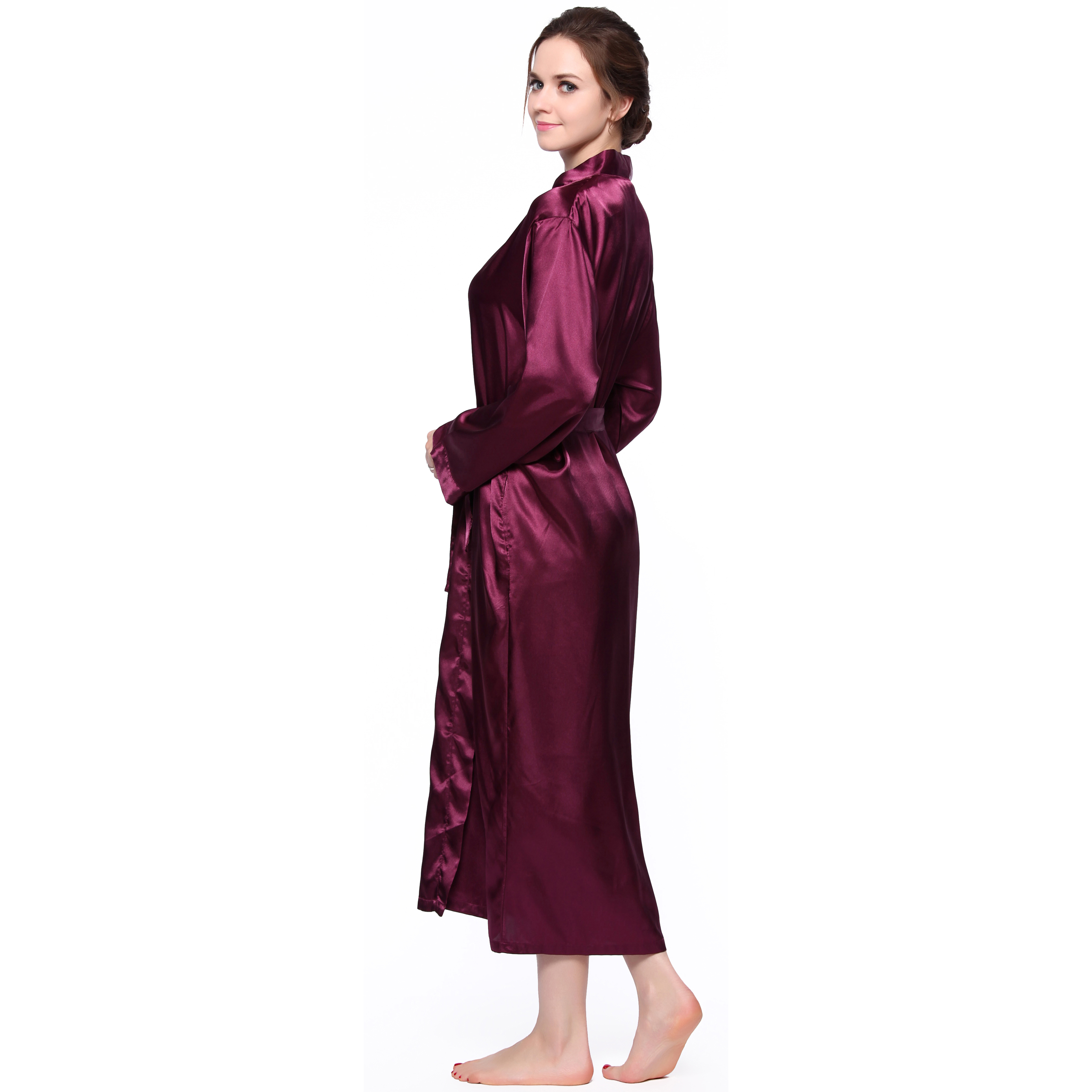 chinese dress ladies Primavera Couture 4151 Size 4 Purple Long Prom Dress Fitted Glass Cut Beads Lace Up Back V Neck Formal Pageant Gown