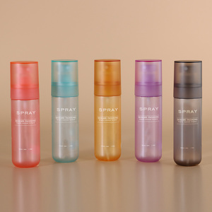<span class=keywords><strong>Precio</strong></span> barato personalizado 100mL forma redonda vacío esmerilado 30ML 50ml embalaje PET botella de Perfume azul 80ML 120ML con espray de niebla engarzada - Product Image 4