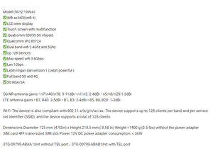 Bộ định tuyến vớ<span class=keywords><strong>i</strong></span> khe cắm thẻ Sim RJ-45 cổng gige Lan đa băng tần cho Nokia fastmile 5g cổng nhà - Product Image 3