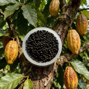 Gránulos Orgánicos NPK de Origen Vegetal que Contienen Ácido Húmico, Aminoácidos, <span class=keywords><strong>Azufre</strong></span> y Oligoelementos para Cultivo de Cacao - Product Image 1