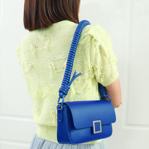 Custom Adjustable PVC Replacement Shoulder Strap for Handbags Coiled Lanyard Purse Handheld Rope Handles Strap Leather Bag