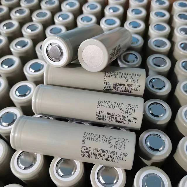 Original 21700 50G INR21700-50G Rechargeable Lithium Ion Battery Power Tool Battery Cells 5ah 5000mAh 3.7V 3C Discharge Current