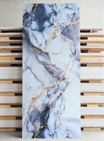 Panneau mural en PVC de luxe imitation marbre, léger, brillant, résistant à l'eau, facile à nettoyer, sans formaldéhyde, surface UV.