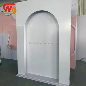 SMOOTH Factory Wholesale White Pvc Acrylic Backdrop Stand for Birthday Party Event Backdrop Wedding Decoration - Product Image 2