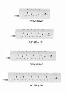Enchufe de Extensión Dachang D142A UK con 6 Tomas de Corriente BS <span class=keywords><strong>IEC</strong></span> y 2 Puertos USB Tipo-C - Product Image 6