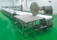 Machine de découpe à scie circulaire segmentée Kessler pour abattoir, moteur haute productivité 380V, équipement d'abattage de porcs