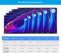 Tableau interactif intelligent, résolution 4K, écran tactile 20 points, panneau LED, 120 Hz, kiosque d'enseignement en ligne pour les salles de classe (Android)