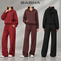 Ensemble de sweat-shirts BASHAsports pour femme, sportif et tendance, vêtements décontractés, sweat-shirt ample et confortable, tenue athlétique polyvalente