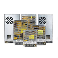 Alimentation industrielle à découpage à LED simple Hyrite Mesh Case, PFC, facteur de puissance élevé, 35W-400W AC-DC 5V/12V/24V 110-220V