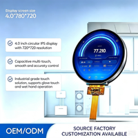 Module d'écran LCD TFT IPS de 4,0 pouces, résolution 720x720, écran rond pour maison intelligente et instruments ronds, interface MIPI, OEM/ODM
