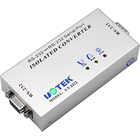 Convertisseur isolé à signal complet UOTEK RS-232 9 bits de qualité industrielle, connecteur DB9, protection ESD 15KV, 300-115200 bauds, DC9-48V