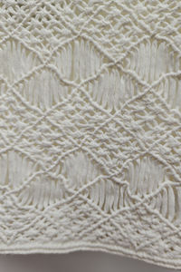 Suéter Casual Tejido a Mano para Mujer, Color Blanco Lechoso, Antiarrugas, Calibre 7GG, Delicado Patrón de Diamantes, Estilo Delicado - Product Image 3