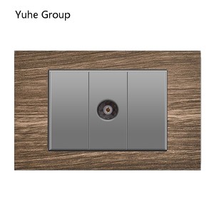 Prise murale brossée en aluminium série 118, interface CAT5E, adaptateur de module RJ45, port d'ordinateur, câble réseau + prise murale TV - Product Image 2
