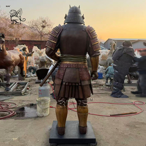 Esculturas Conmemorativas <span class=keywords><strong>de</strong></span> Jardín <span class=keywords><strong>de</strong></span> Metal Japonés Personalizadas BLVE, Estatua <span class=keywords><strong>de</strong></span> Samurái <span class=keywords><strong>de</strong></span> Bronce <span class=keywords><strong>de</strong></span> Tamaño Real para Decoración Exterior - Product Image 6