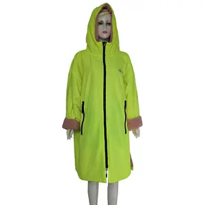 wholesale neon yellow green orange oversize parka swim surf jacket coat waterproof