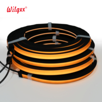 Bande LED intelligente IP65 pour mur en lattes de bois, dimmable, WiFi + télécommande IR, PCB flexible, longueur découpable, Plug-and-Play, 3000K-3500K, CRI 90 élevé