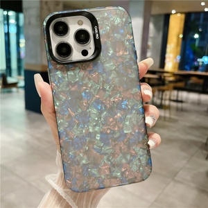 เคสโทรศัพท์แบบหรูหรา ประดับกลิตเตอร์ IMD สำหรับ iPhone 14 Pro 15 Plus พร้อมกรอบกล้องเคลือบเงา สายคล้องมือถือ และของตกแต่งโทรศัพท์ - Product Image 6