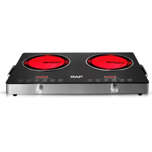 Cocina Eléctrica de Doble Placa Infrarroja RAF de 7000W, Pantalla LED, Fabricada con Placa de Micro Cristal, Bajo Ruido, Sensor Táctil - Product Image 1