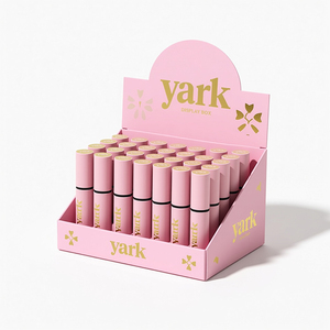 Boîtes d'affichage en carton ondulé recyclé pour fournisseurs, présentoirs personnalisés pour cosmétiques, rouge à lèvres, fond de teint - Product Image 1